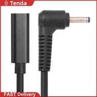 PD USB C Female to 90 Degree Right Angle DC Connector Adapter for Laptop