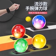 Luminous Glitter Wrist Bouncy Ball Children with Rope Ball Toys Bounce Bounce Ball Rebound Wrist Thr