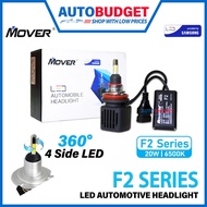 Mover F2 LED Car Headlight 6500K | Mover SAMSUNG F2 Series LED H4 H7 H11 9005 9006 Car LED 360 4 Sid