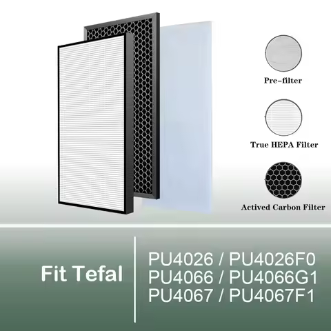 For TEFAL PU4026 PU4026F0 PU4066 PU4066G1 PU4067 PU4067F1 Air Purifier filter XD6074 & XD6060 Replac
