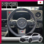 HKS Steering Wheel D-Shape Black GR Yaris GXPA16 GR Corolla GZEA14H Smooth Leather 51999-AT005