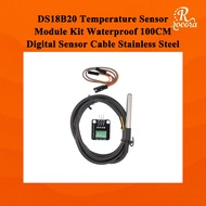DS18B20 Waterproof Temperature Sensor Probe | Digital Thermometer for Arduino Raspberry Pi Water Tem
