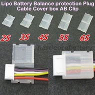 JST-XH Lipo Balanced head protection cover Plug AB Clip box 2S 3S 4S 5S 6S Battery Balance charger C