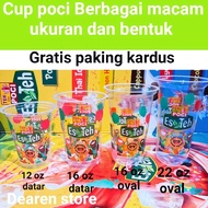 22 oz, 16 oz and 12 oz teapot cups sold per carton, cardboard packaging for safe to destination, tea