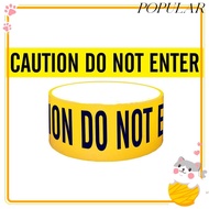 POPULAR Yellow Caution Tape Roll, Do Not Enter Safety Barrier Hazard, Durable Warning Barricade Tape
