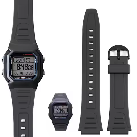 Silicone Strap Men Women Pin Buckle Soft Watchband Sports Silicone Watch WristBand for Casio G Shock