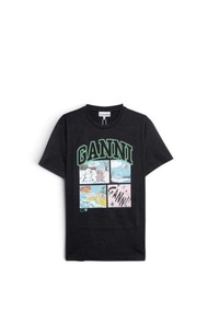 Basic Cotton Jersey Bear Comic Teddy T恤