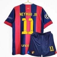 <905>14-15 Barcelona Champions League Final retro version of Barcelona jersey with childrens jersey