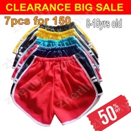 7 pcs PAUBOS Kathryn Shorts Dolphin Sexy Shorts for 8-15 yrs old Girls 23-28 inches waist