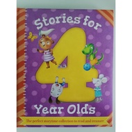 HARDCOVER children book- Stories for 4 years old 95% NEW