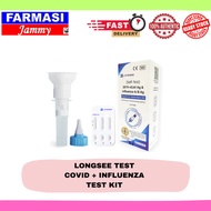 LONGSEE TEST KIT 3IN1 (COVID TEST/INFLUENZA A/B)