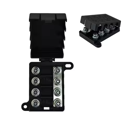 4-Way MIDI AMI ANS MINI ANL Fuse Holder 12V-58V Havy Duty Power Distribution Fuse Box for Car Marine