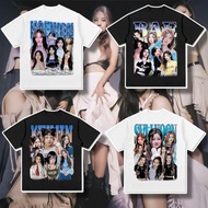 Baju Korean Group NMIXX Merchandise  T-shirt Fans Commemorative T-shirt  Loose Cotton TOP Haewon Kyu