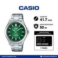 Jam Tangan Pria Casio General MTS-RS100D-3AVDF Original Analog Silver - Solar Powered