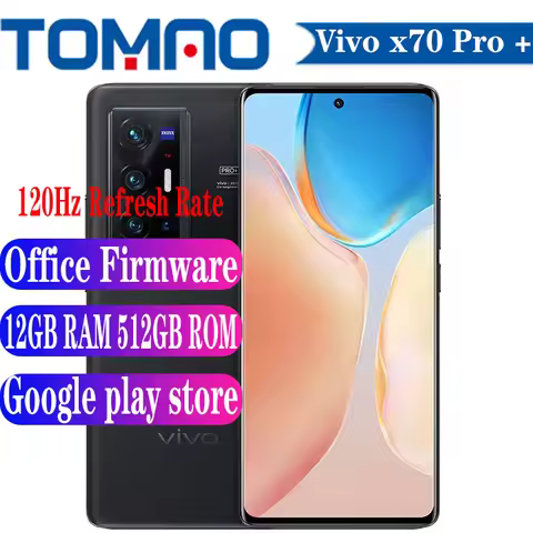 2021 New Vivo X70 Pro + Plus 5G Mobilephone 120Hz 8GB 12GB RAM 256GB 512GB ROM Snapdragon 888 Plus 6