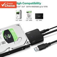 SATA to USB 3.0 Adapter Cable For 3.5/2.5 Inch SSD HDD Hard Drive Disk Converter Support UASP 12V US