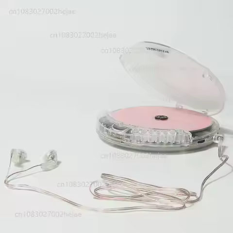 Fully Transparent CD Player Walkman Player Portable Album Headphones USB Cable External Speaker