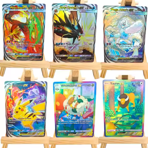 DIY Pokemon TCG Pocket Cards Immersive B1-Mega Rising Blaziken Gyarados Altaria PIkachu Tauros EX AP