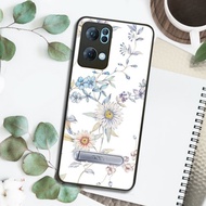 apbs OPPO Reno7 5G 全系列 減震立架手機殼-花語-木春菊