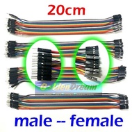 Rainbow Cable Jumper Male Female Breadboard Arduino Wire Board Cable Jumper Male to Female Cable