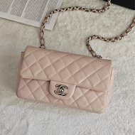 Chanel cf20 淡粉荔枝銀扣