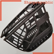 [Sharprepublic] Front Bike Basket with Lid - Rust Easy Installation on Front Handlebar - Bike Basket Bag Rack for Mountain Bike Accessories