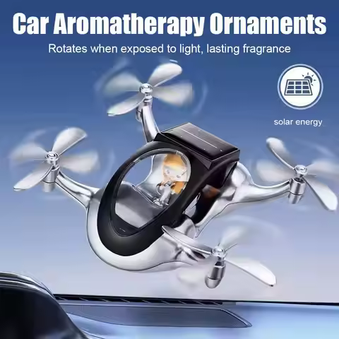Car Aromatherapy Ornament Pilot Air Fragrance Solar Drone Tools Console Propeller Creative Decoratio