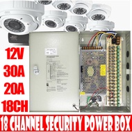 12V 20A 18 Channel Security Power Box Centralized CCTV Power Supply Box Led Switch Power Box