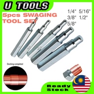 Cooper Pipe Tube Expander Swaging Punch 5 PCS / SET CT-193 Refrigerator Aircond OR Freezer