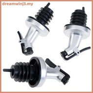 DRE 3pcs Stainless Steel  Bottle Stopper Liquor Bottle Pourer Stopper Dispenser  MY