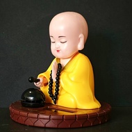 Solar Powered Little Monk Car Accessories Car Shaking Little Monk Car Interior Accessories Toy Acces