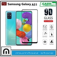 LAYAR Tempered Glass Color Hp Samsung Galaxy A51 A51 5G A51 5G UW Anti-Scratch Full Screen Glass Ful