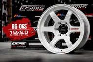 ล้อแม็ก ขอบ18 Cosmis RG-06s 18X9.0 ET15 6H139.7 สีขาว🎏ราคาชุด4วง✅แถมจุ๊บเหล็ก👍 ล้อแท้มีรับประกันโครง