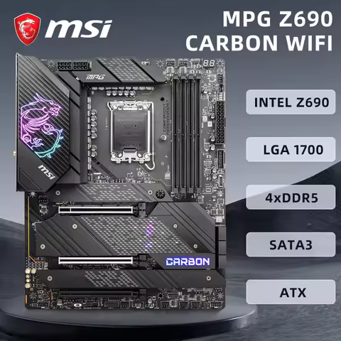 MSI MPG Z690 CARBON WIFI Motherboard Support Socket LGA1700 i9-14900K i7-12700K i5-12400F CPU Intel 