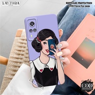 HP Latest VIVO Y51A/Y51 2020 Case - KAYZORA - Cartoon Fashion Case - VIVO Y51A/Y51 Casing - Pro Came