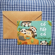 Postcard A6 "All but lack of sleep" with letter cover - Message card | Quickimnau