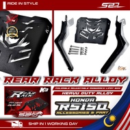 K3 Monorack MAGICBOY HONDA RS150 Lipat Box Kotak Bracket Rear Rack Luggage Pemegang Heavy Duty Alloy