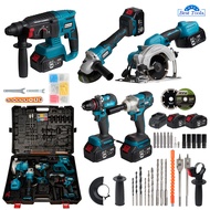 (แพ็ค5) MOLITA สว่านไร้สาย 3 ระบบ 299V +เครื่องเจียร์ไร้สาย + สว่านโรตารี่ไร้สาย+บล็อกแบตเตอรี่+ เลื