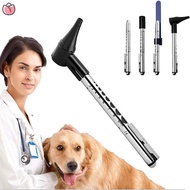 Pet Dog Otoscope, Cat Otoscope with Light Professional Vet Ear Frame Set, Comes with Ear Accessories in 4 Sizes, Suitable for Pets in Various Sizes HGT YDEA