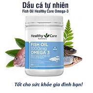 Dầu cá tự nhiên  Healthy Care Fish Oil Omega-3 1000mg 400 viên chính hãng Úc giúp bổ mắt, kháng viêm