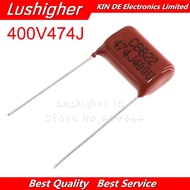 10PCS 400V474J CBB 0.47UF Pitch 15mm 470NF 400V 474 474J CBB Polypropylene Film Capacitor
