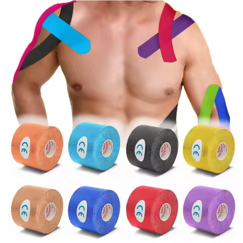 7.5cm Kinesiology Tape Athletic Elastoplast 5m Sport Recovery Strapping Gym Waterproof Tennis Muscle