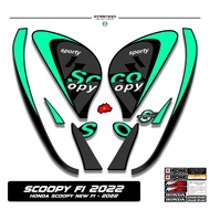 HONDA Striping Scoopy Fi 2022HONDA X1 Prestige Stylish Sticker Decal Sticker Lis Original Donut Donu