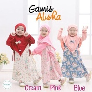 Cuci Gudang Set Gamis Hijab Anak Usia 6Bln-6Thn Gamis Alisha by cutiepiekids