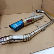 Big elbow daeng sai4 conical exhaust pipe Muffler open tmx 125 155 tmx 150 pinoy 125 150 motoposh 125 150 rusi tc 125 150 175 skygo 125 150 175 Raider carb/Fi euro viperman DL 150 snper 135 150