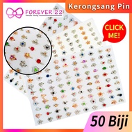 【50PCS/Biji】Baby Brooch/50 Kerongsang/Pin Tudung dengan Korea Batu Diamond Wanita Wholesale Borong (