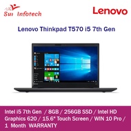 [Refurbished] Lenovo ThinkPad T570 15.6-Inch FHD Touch Screen Laptop (Intel Core i5 7th Gen, 8GB RAM, 256GB SSD, Windows