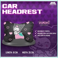 CAR HEADREST - KUROMI Car Neck Pillow - Pair Headrest - Mugmania - 26x19cm (With Zipper)