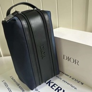 Rare Counter Gift/Dior Dior Double Zipper Wilderness Series Large Capacity Cosmetic Bag Wash Storage