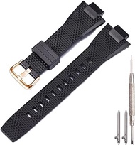 Rubber Watch Band Compatible with Casio G-SHOCK G-Steel GST-B400-1AJF GSTB400-1A Mens Watch Strap Waterproof Bracelet Quick Release Watch accessories